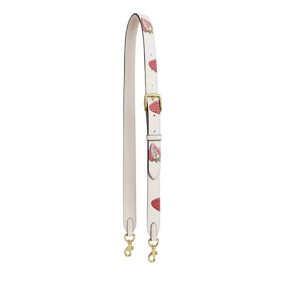 Kate Spade Reversible Strap With Strawberry Print - Picture 1 of 4